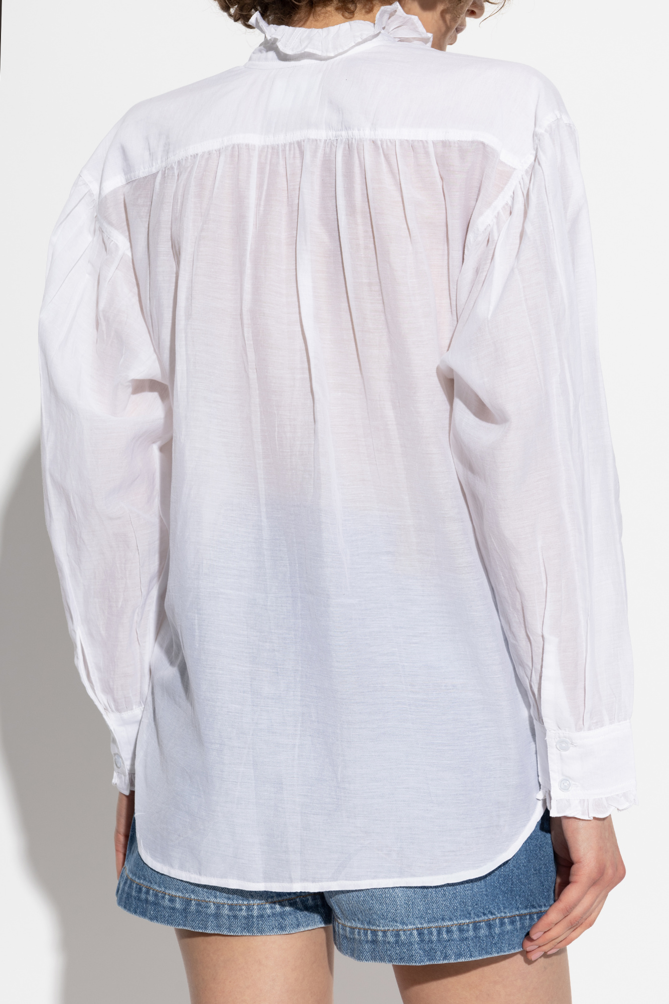 4万5100円 ISABEL MARANT ETOILE PAMIAS ブラウス PAMIAS TOP Woman white | ISABEL MARANT Official online store